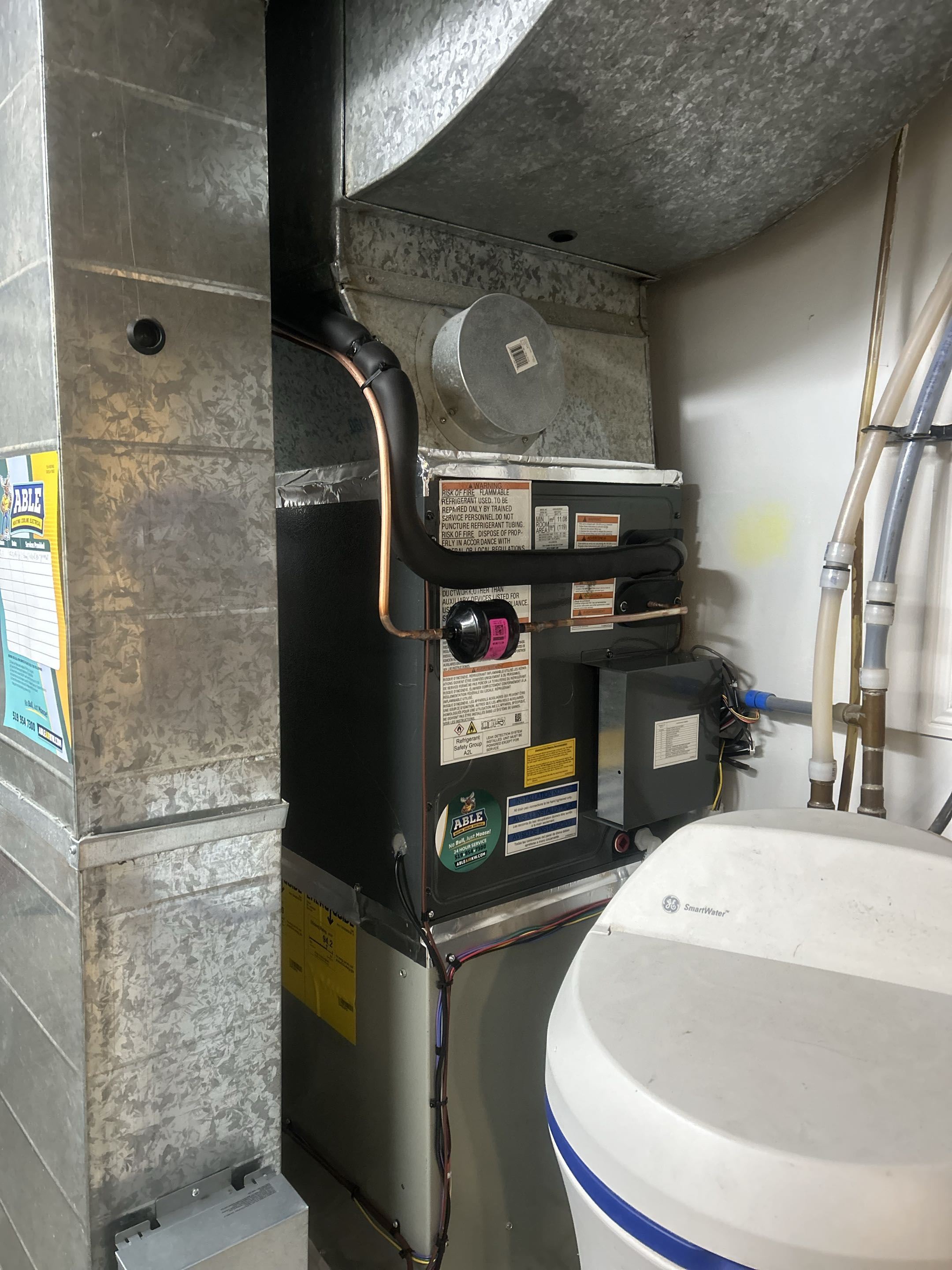 Heat pump installation 