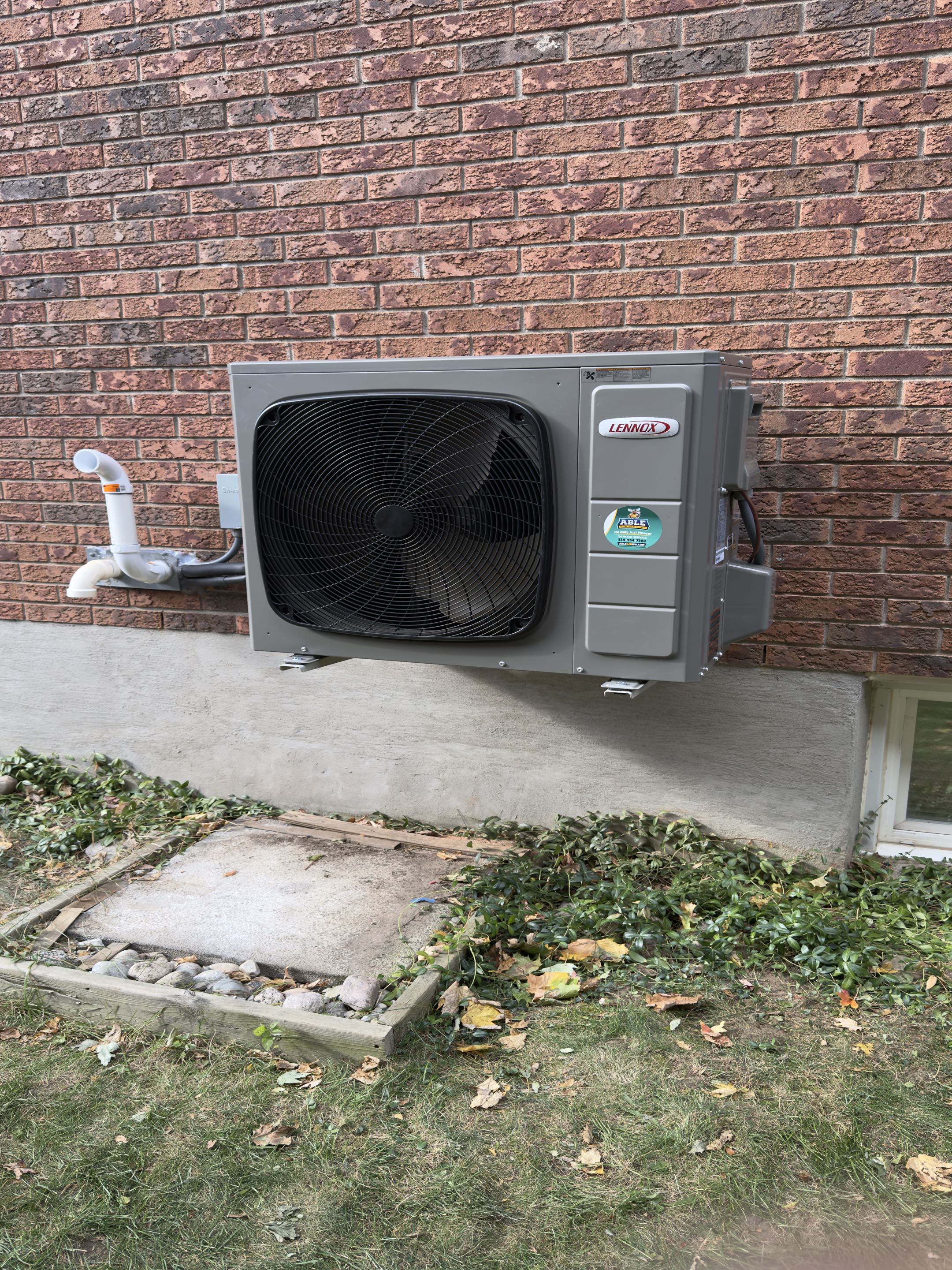 New Lennox Heat pump installation.
