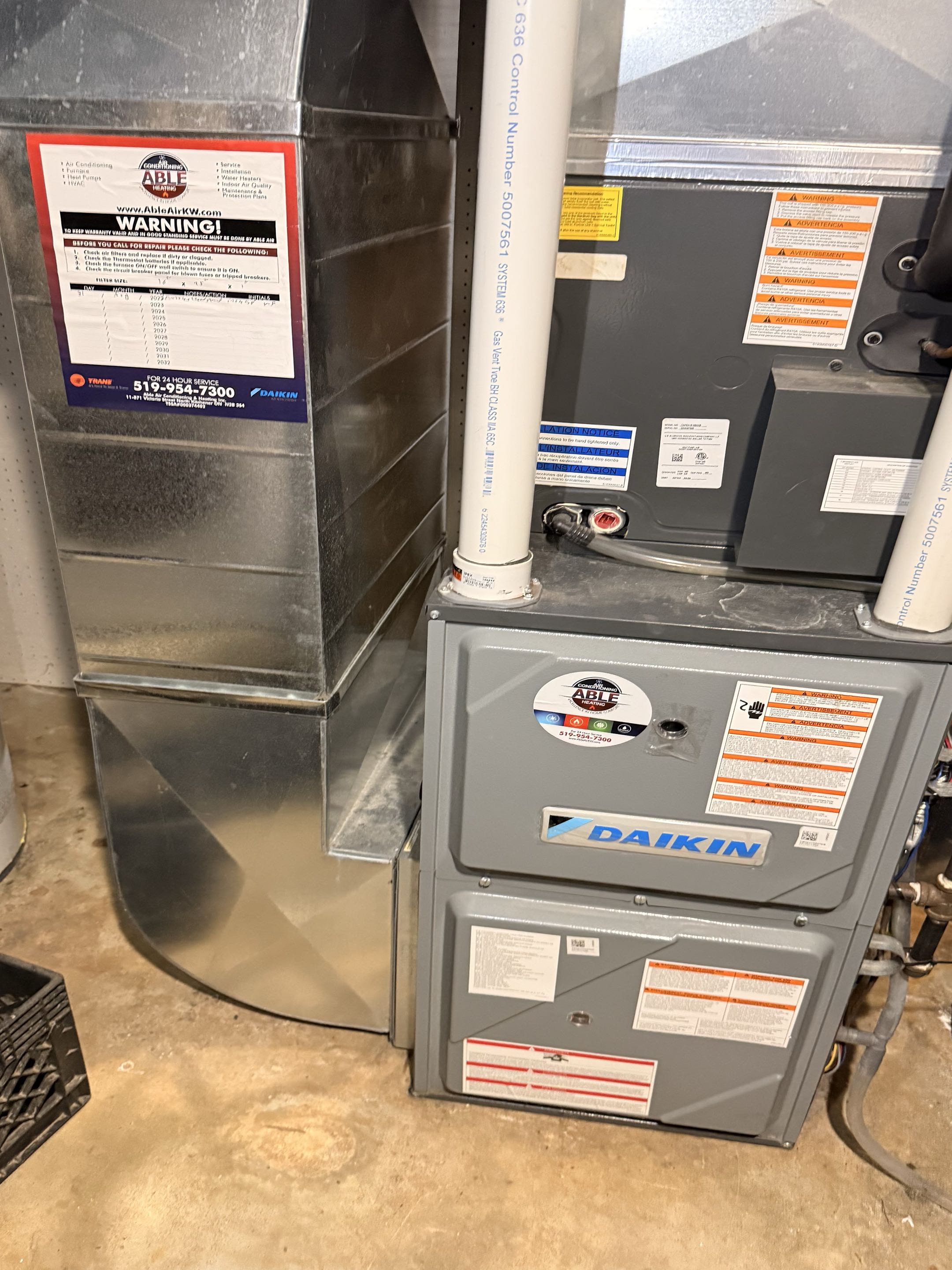 Completed a furnace and AC tune-up. Adjusted furnace gas pressure, cleaned the outdoor AC coil, and checked system operation. Furnace heating normally.