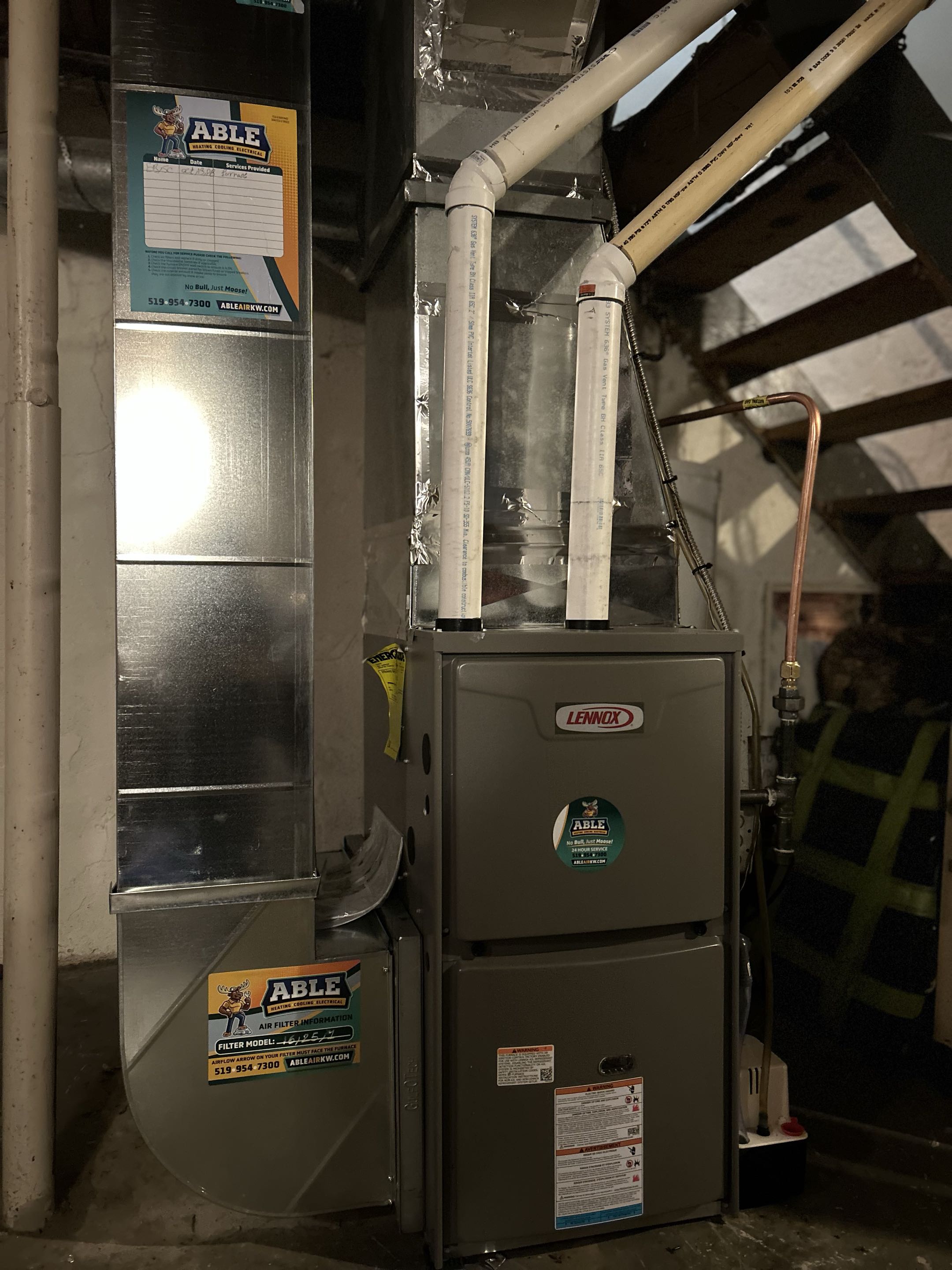 Furnace installation 