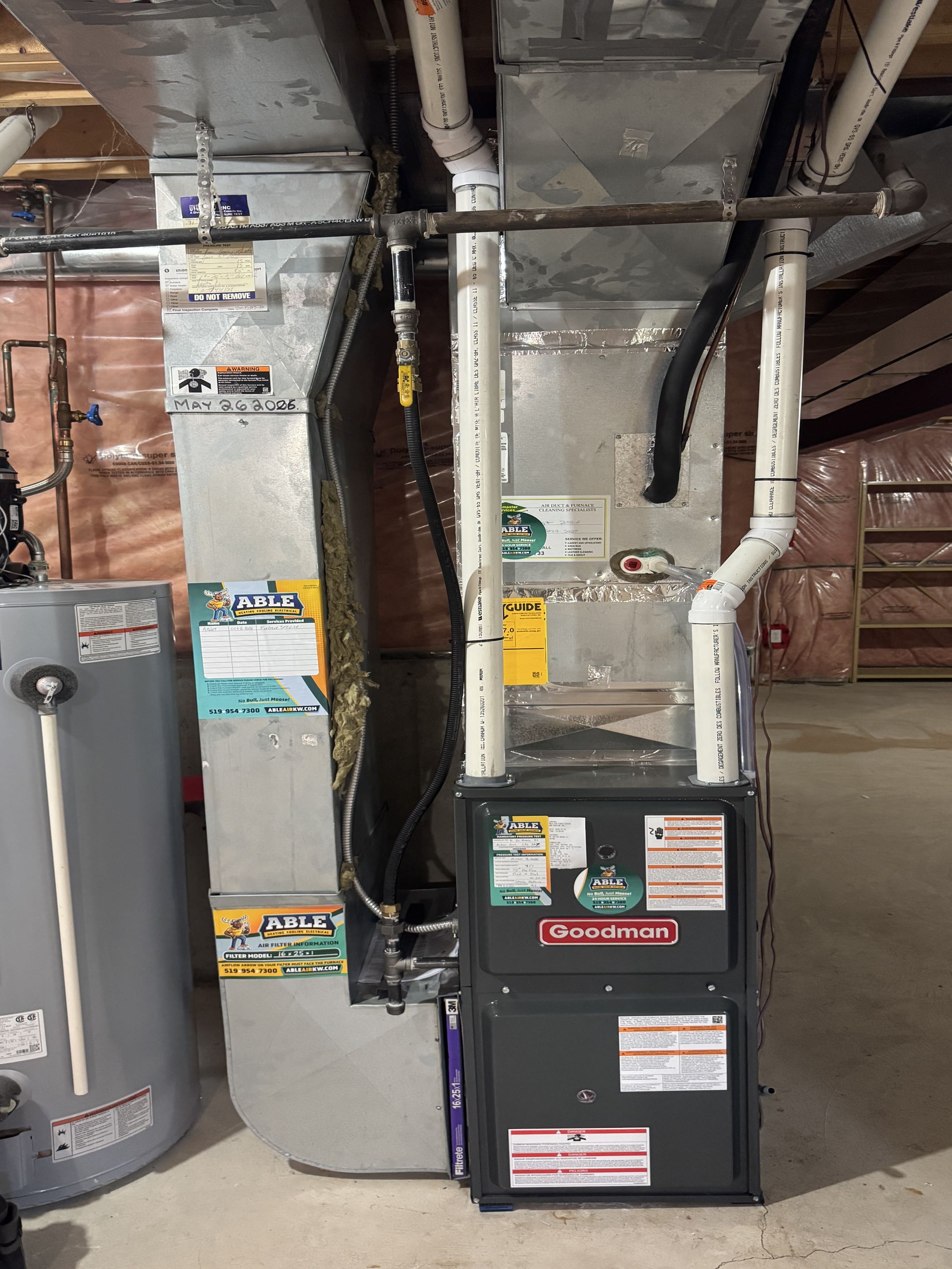 Installed Goodman furnace in Acton