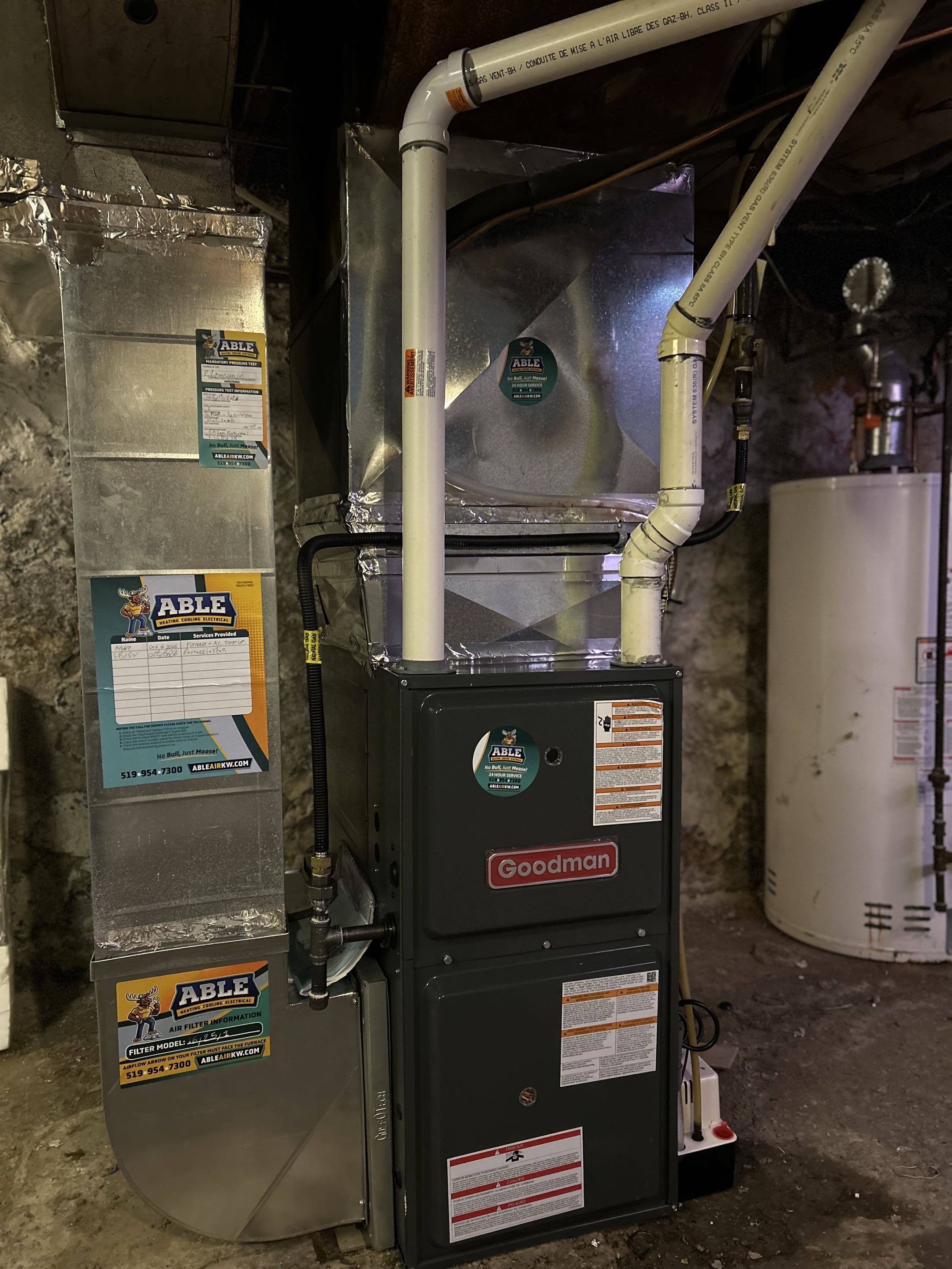 Furnace installation 