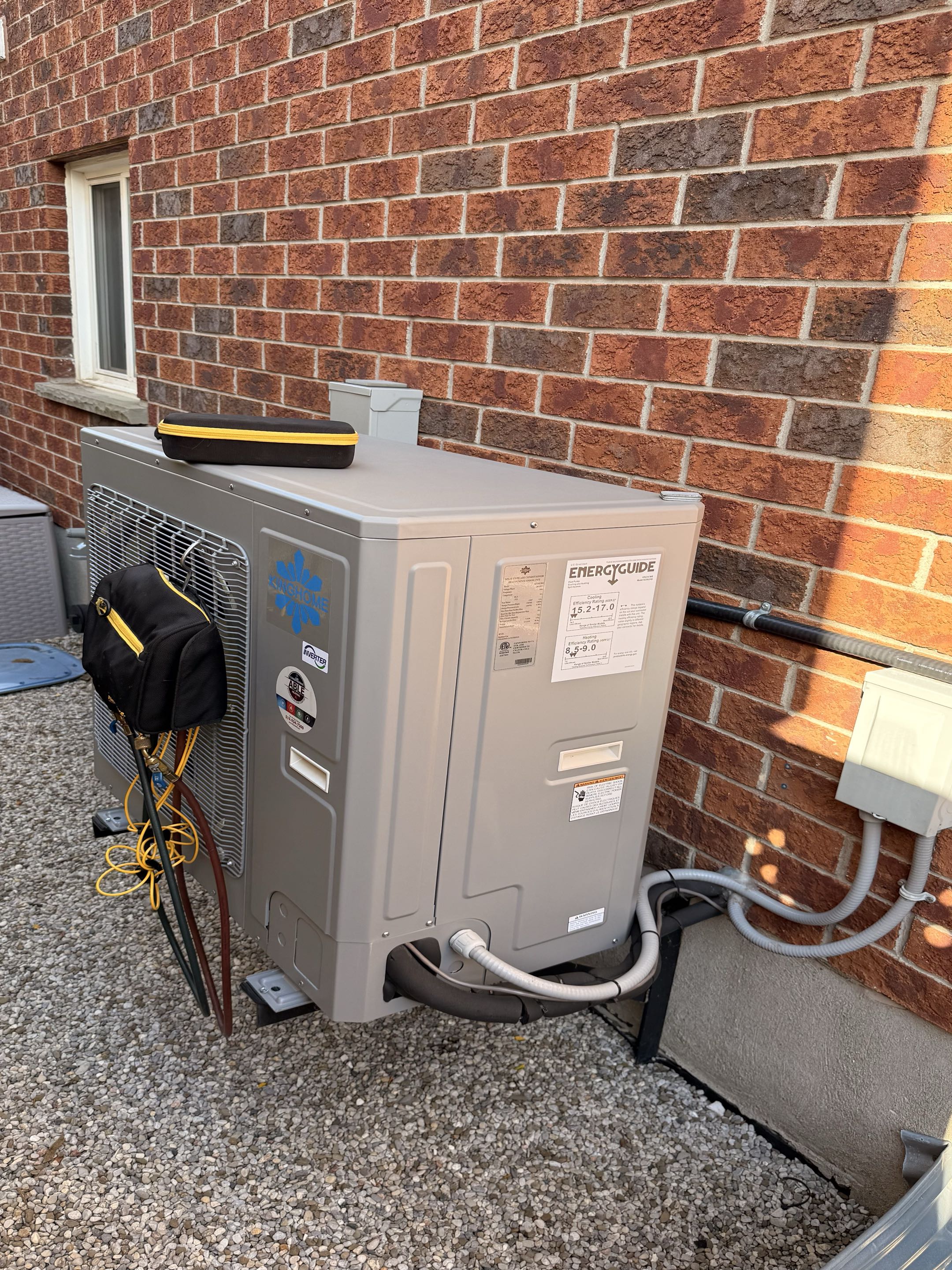 Another heat pump tune-up completed! Checked the system, tested its performance, and confirmed everything is running smoothly. Keeping our customers comfortable and their systems in great shape!
