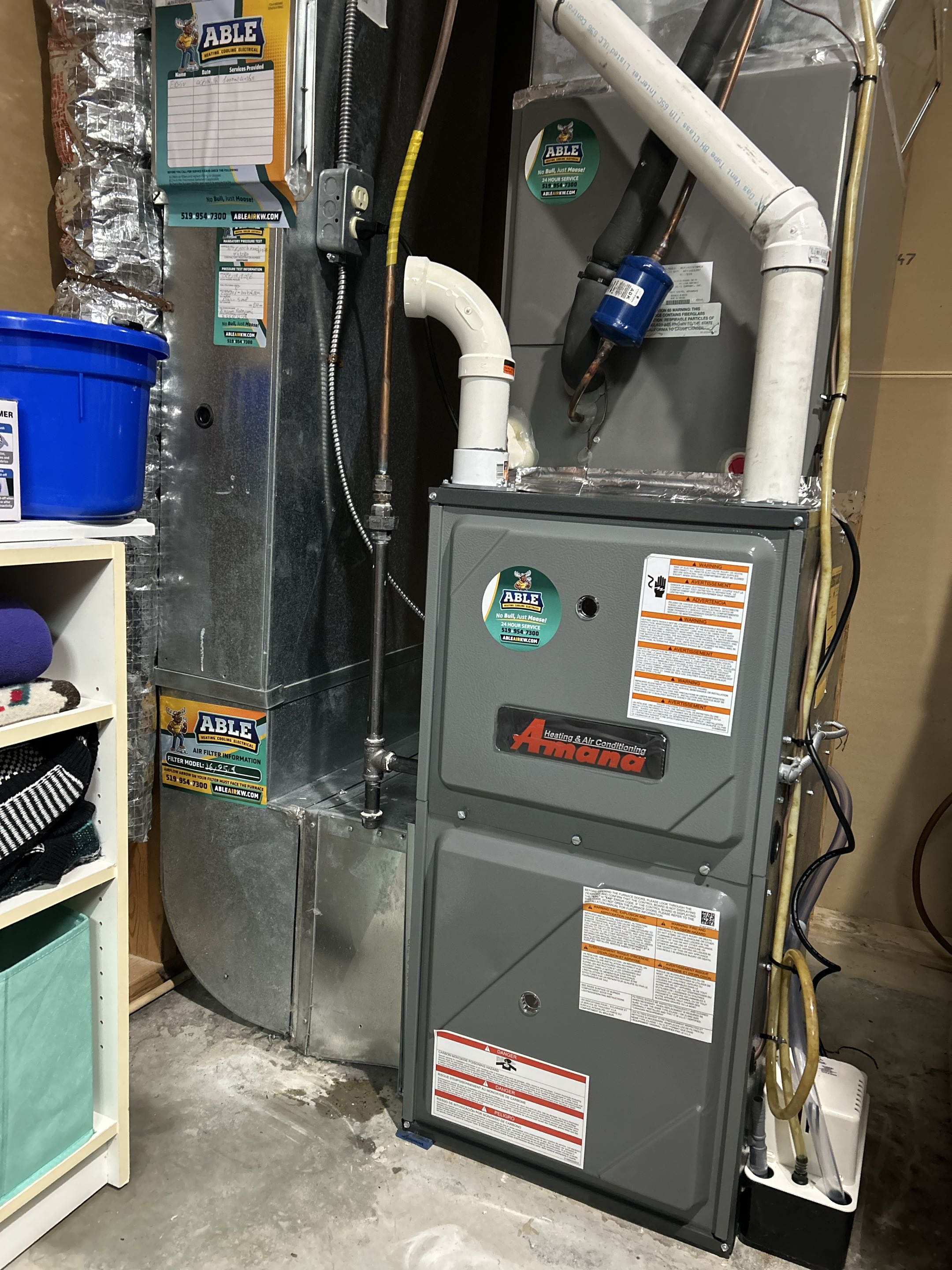 Furnace installation 