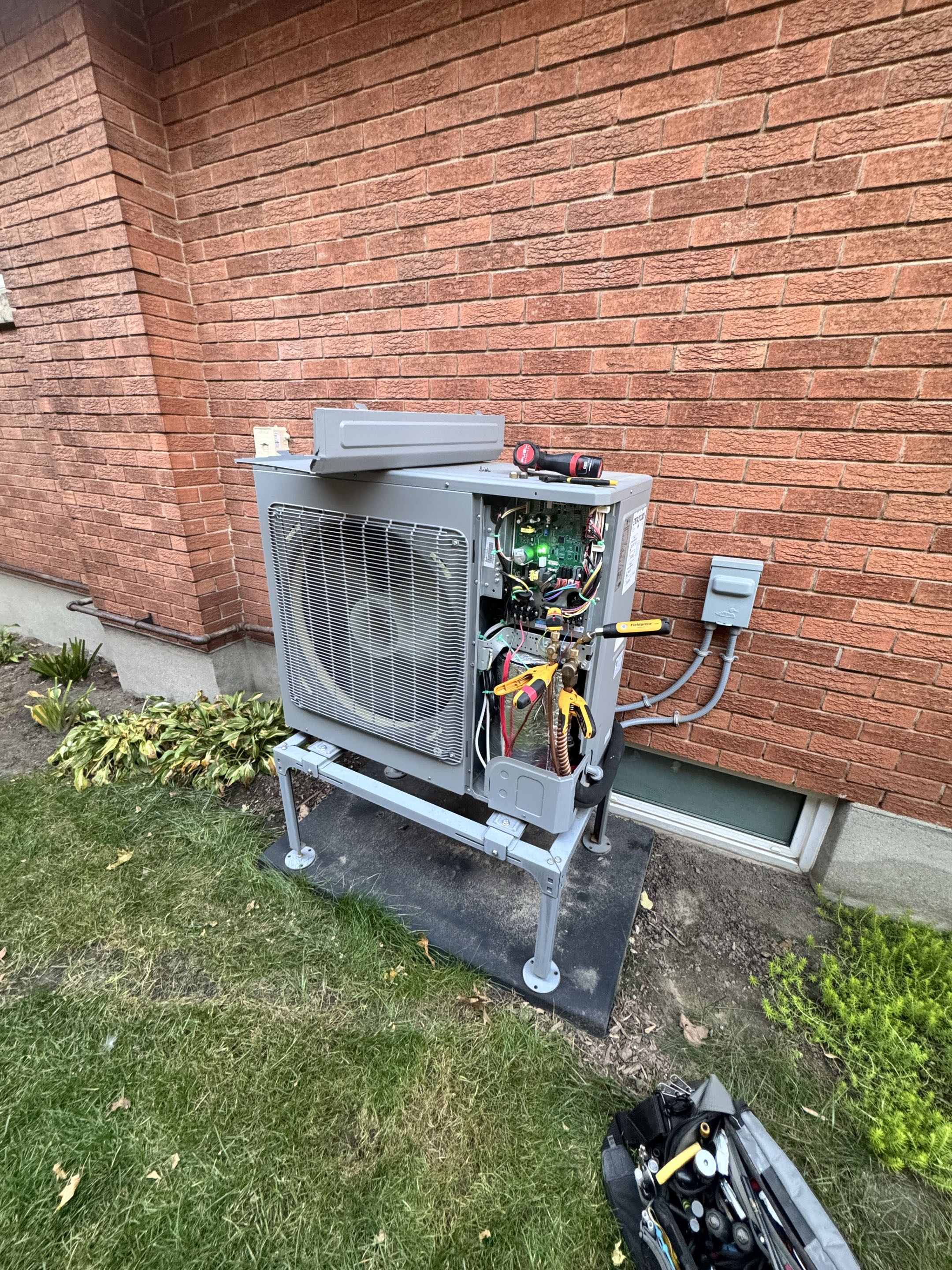Heat pump tune up completed.