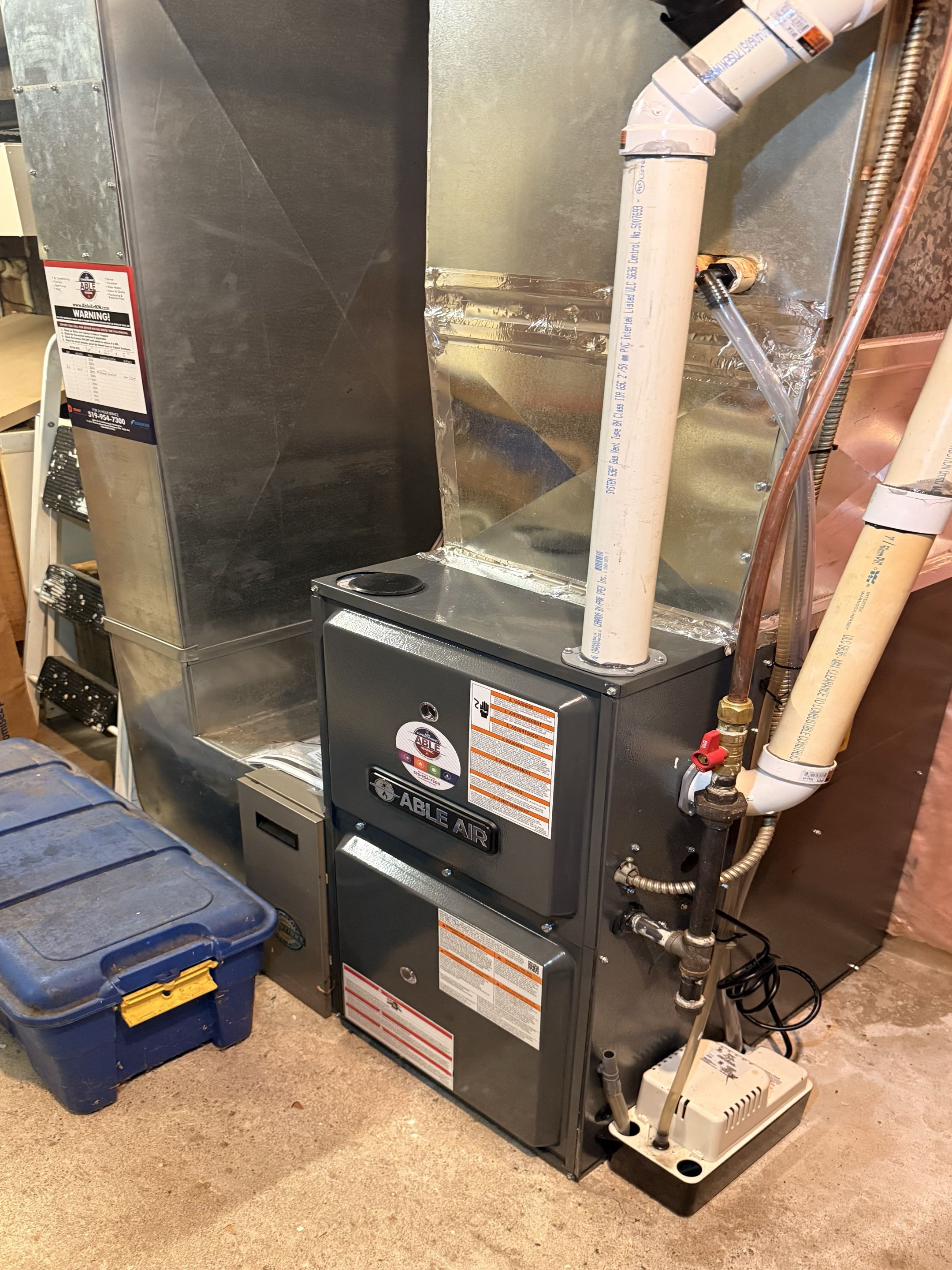 Completed a furnace tune-up and verified normal operation. Recommended replacing the dirty air filter to help maintain proper airflow and heating performance.