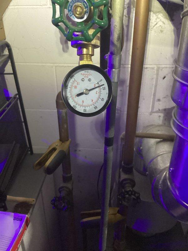 Successfully replaced the pressure reducing valve and float vent in the mechanical room plumbing system. Installation included proper connection to the existing copper pipe network and verification of correct pressure readings on the gauge. Work completed within the allocated 2-hour timeframe by Zach M and Vince.
