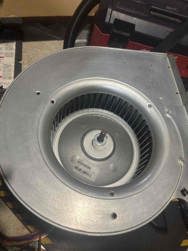 Successfully completed the QUOTR-quoted repair by replacing the damaged blower wheel assembly in the customer's HVAC system as specified. Accessed the interior compartment, removed the existing wheel, installed the new component, and verified proper operation before completing the service.
