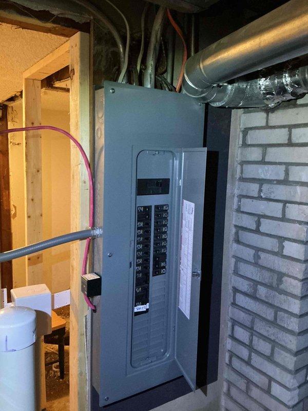 Successfully completed a 200A electrical service upgrade, including panel replacement in the utility area. Coordinated with the utility company for power disconnection and reconnection, obtained necessary electrical permit (PE26-07-031), and scheduled inspection with the municipal authority. All work was performed to code with proper notification to customer regarding temporary power interruption.