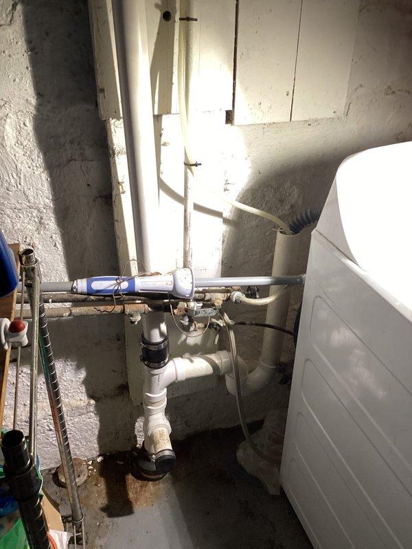 Responded to a service call for a clogged sink in a 50-year-old residence. Upon inspection of the basement plumbing system, identified blockage in the drain line. Successfully cleared the obstruction that had been causing drainage issues for four days, restoring proper sink function.