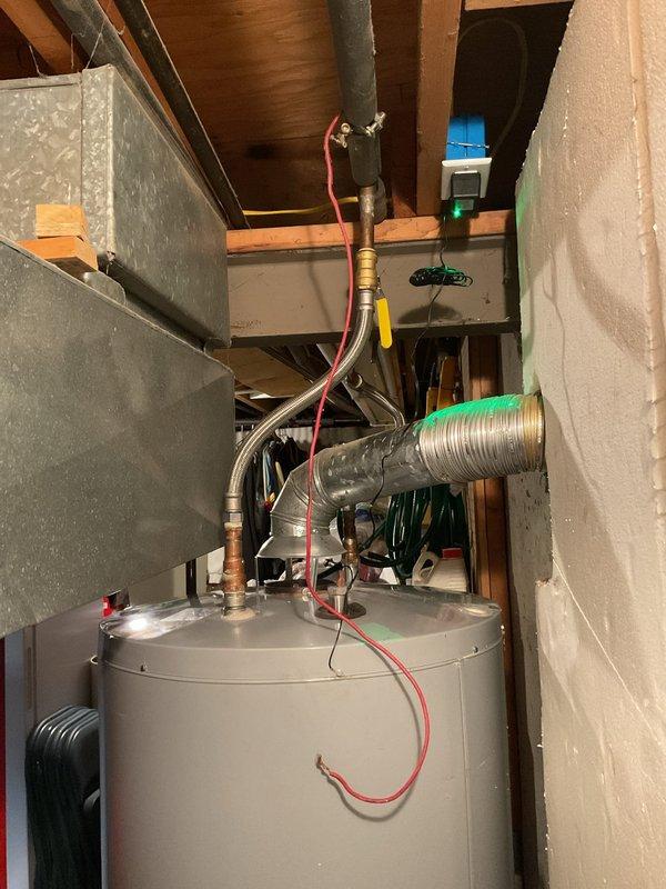 Successfully installed a powered anode rod in the customer's A.O. Smith ProLine water heater as quoted. The installation was completed without complications in the basement utility area where the water heater is located adjacent to the HVAC system.