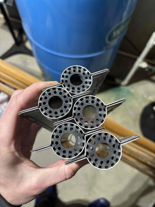 Completed annual heating maintenance on 7-year-old Goodman furnace. Replaced air filter with new pleated carbon filter and inspected blower wheel assembly components for proper operation. System is functioning correctly with no issues identified.