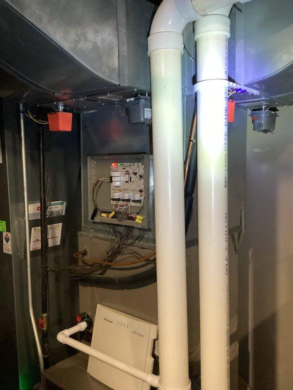 Performed annual heating tune-up on 8-year-old Bryant furnace with no humidifier on club membership. Inspected control board with functioning LED indicators and checked PVC venting system. System is operating normally with no issues detected; previous maintenance was performed in 2021.