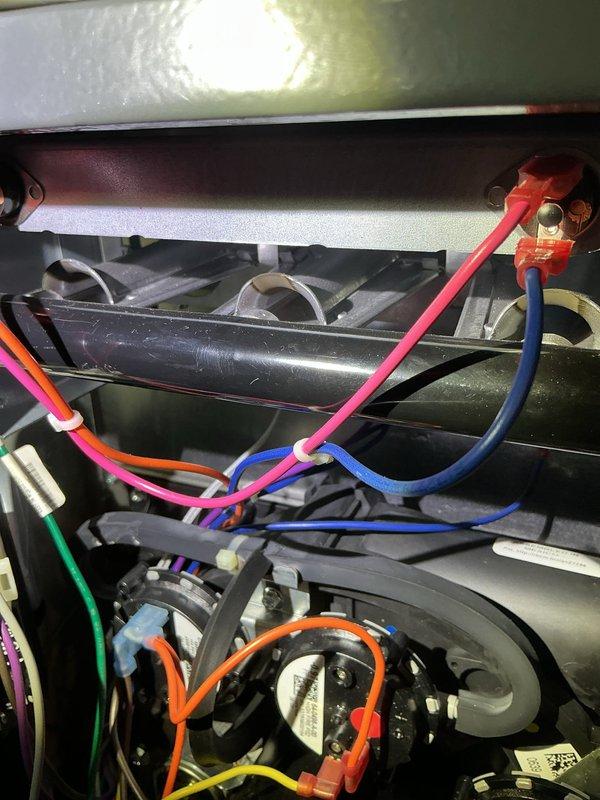 Responded to no heat call with indoor temperature at 45°F despite thermostat set to 68°F. Diagnosed faulty gas valve on 2-year-old Energi water heater (warranty valid until 09/2033) and replaced component. System now operating properly with heat restored to residence.