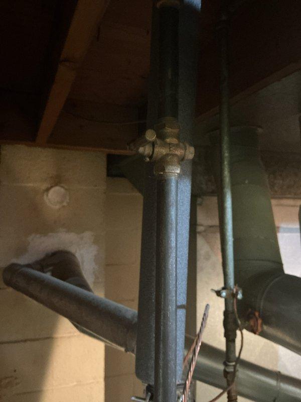 Responded to emergency water leak situation near water heater and furnace. Inspected metal venting system for 80% furnace and identified source of leak. Repaired affected plumbing components at junction point where multiple pipes connect, ensuring proper function of the system before customer's departure.