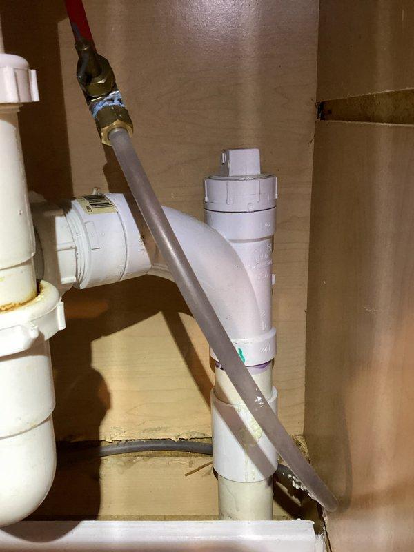 Responded to service call for a leaking sink following installation. Inspected the PVC drainage system and P-trap assembly, identifying loose fittings at connection points. Tightened all threaded connections and unions, verified proper alignment of the P-trap, and tested drainage system. Confirmed leak was resolved with no further issues.