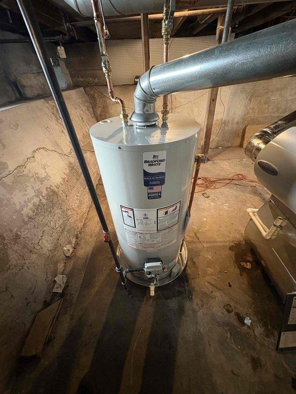 Completed full system replacement of aging HVAC equipment with new high-efficiency furnace and air conditioning unit. Installed outdoor condenser on existing concrete pad with proper refrigerant line connections and electrical hookups. System was properly integrated with existing home ductwork and tested for optimal performance.