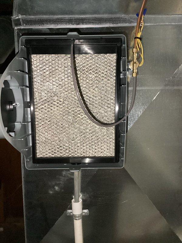 Performed annual heating tune-up on 1-year-old EnergiAir furnace (Model WT 09-2034, manufactured 2018). Inspected filter assembly and interior components, verified proper installation of diamond mesh filter in housing, and examined wiring connections. System functioning normally with no issues identified.