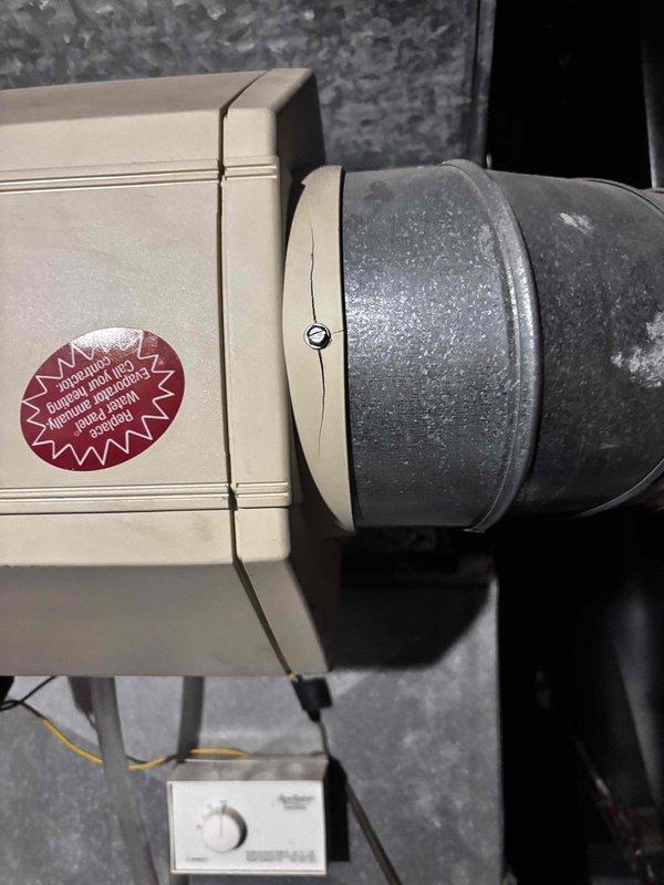 Completed annual furnace and humidifier maintenance service for a 6-year-old GDM system. Inspected and documented condition of air filter, which showed normal dust accumulation and will need replacement soon. Examined ductwork connections and control components, confirming proper installation and function of all system elements. All maintenance performed according to manufacturer specifications.