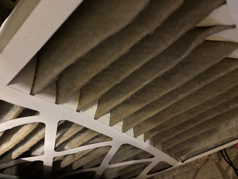 Completed annual heating tune-up on 7-year-old EnergiAir system (warranty through 2028) with Comfort Maker furnace (2018 model). Discovered heavily soiled air filter requiring replacement and identified corrosion on copper connections within the control assembly that will need monitoring during future maintenance visits.