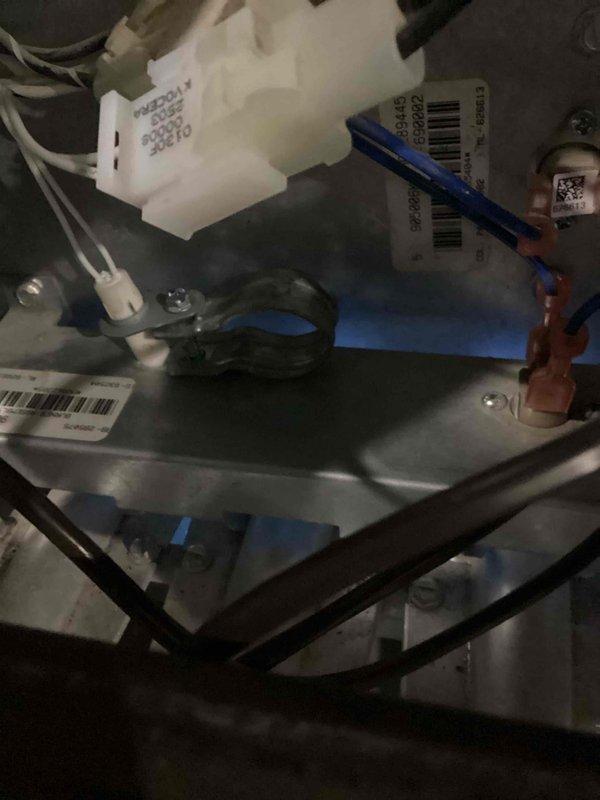 Performed annual furnace tune-up on 9-year-old Gibson system. Inspected and documented internal electrical components including connection terminals and wiring harness. System functioning properly; no issues identified with the unit.