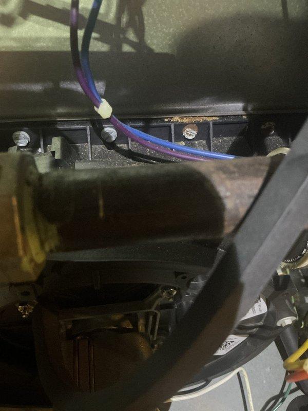 Performed annual heating maintenance on 18-year-old Goodman furnace. Inspected blower motor assembly, electrical connections, and condensate system. No issues identified with the unit; system is functioning properly without the humidifier which is not currently on service plan.