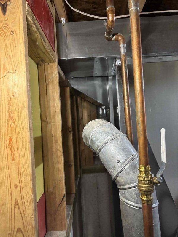 Completed complimentary annual heating tune-up on EnergiAir WT 09-2029 system (2019 model). Inspected furnace, ventilation ducting, and associated plumbing connections. Examined water heater (Rheem Performance) including exhaust venting, copper supply lines, and PVC drainage. All components functioning within normal parameters.