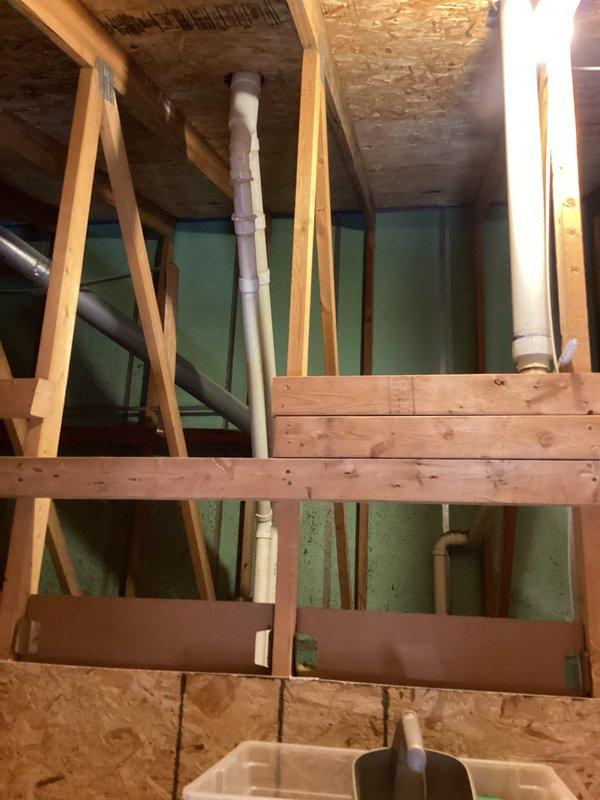 Completed annual heating service and humidifier maintenance as scheduled. Inspected system components including plumbing connections and drainage pipes, with particular attention to PVC ventilation system. All connections appear secure with proper sealing at joints; system is functioning within normal parameters.