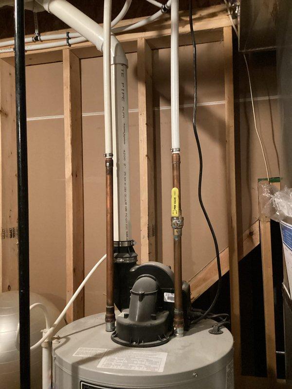 Returned to residence as requested and successfully replaced the faulty sump pump in the basement utility area. Installed and tested new Defender unit, ensuring proper connections to existing plumbing system with appropriate fittings. Verified full operation of the replacement pump, confirming adequate drainage functionality.