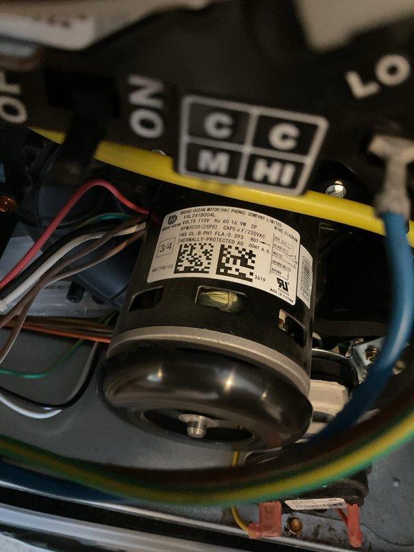 Inspected HVAC system and identified faulty pressure switch as indicated by diagnostic codes. Replaced defective pressure switch and verified proper connection of wiring harness to motor assembly. System now operating within normal parameters with restored heating function.