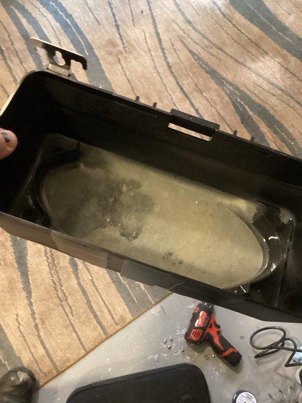 Responded to no heat call for 2025 EnergiAir furnace where temperature remained at 60° despite thermostat setting of 69°. Found condensate drain pan filled with stagnant water and debris causing safety switch activation. Cleared blockage, cleaned pan, and verified proper system operation with heat cycle completion.