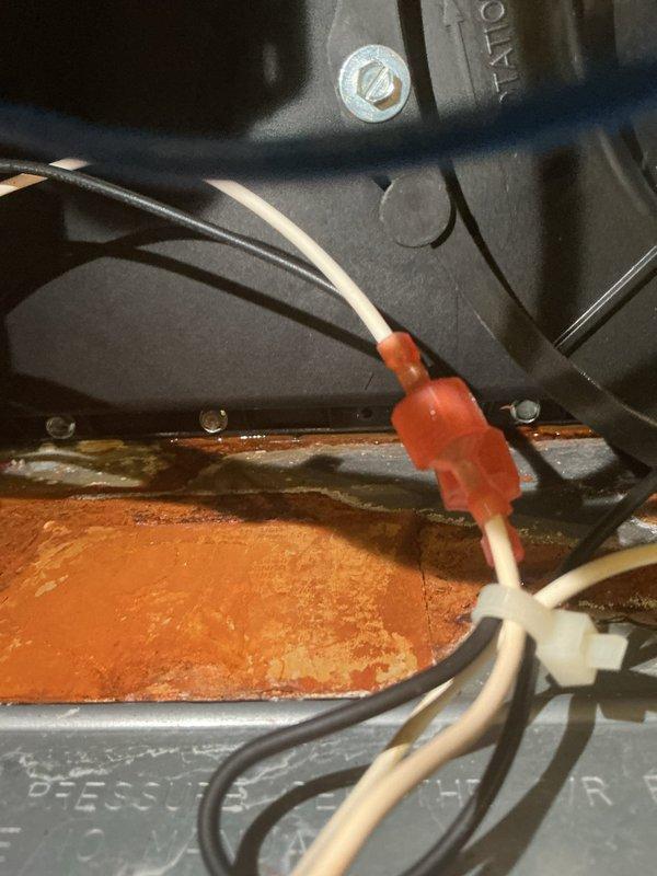 Performed annual maintenance on 7-year-old EnergiAir furnace. Inspected electrical connections and wiring, noting proper connection integrity at terminal blocks. Examined blower motor assembly and gas valve operation, with all components functioning normally. No issues identified with the heating system during this routine tune-up service.