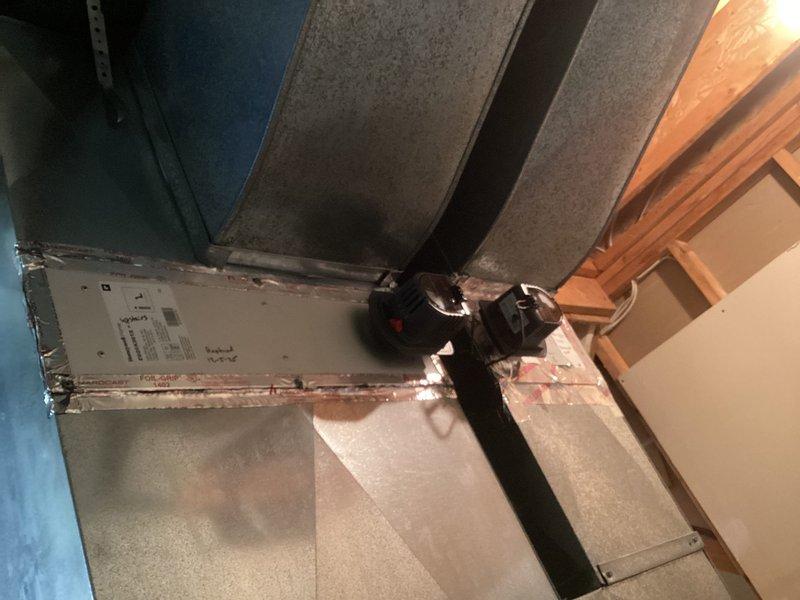 Responded to no-heat call for 10-year-old EnergiAir system (2011 model). Inspected HVAC installation including ductwork, damper mechanisms, and zone control system. Identified issue with Isolatemp CT-2 zone controller not properly communicating with Aprilaire thermostat, preventing furnace activation. Recalibrated control settings to restore proper heating function.