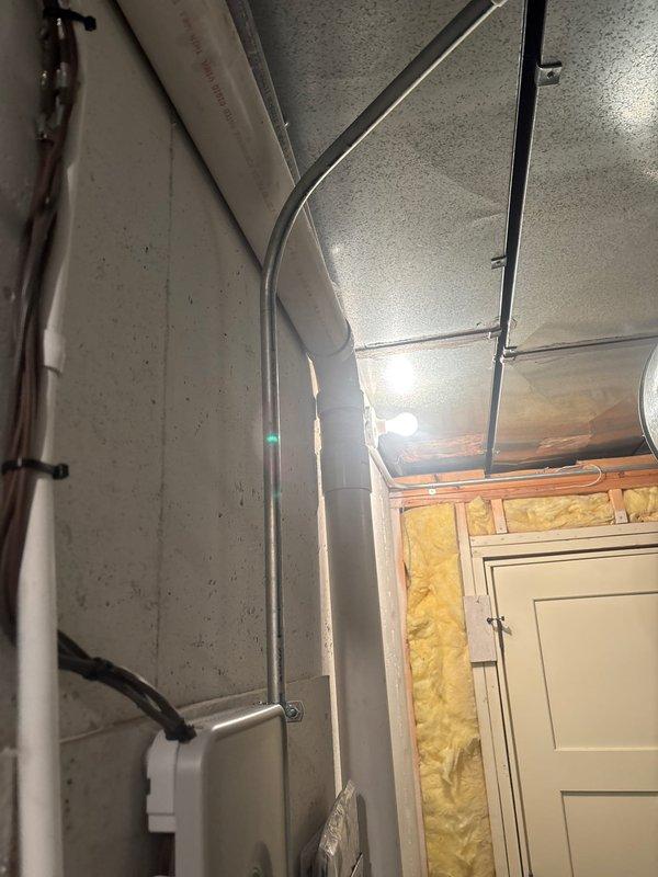 Responded to service call for damper replacement. Coordinated with plumbing team who temporarily removed and later reinstalled pipe sections to facilitate access. Successfully completed damper replacement in basement utility area where HVAC ductwork interfaces with plumbing systems.