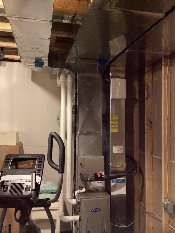 Performed complimentary annual furnace tune-up on 15-year-old Carrier system with humidifier. Inspected control box, wiring connections, and ductwork integrity. System is functioning properly with all components in working order. Recommended continued maintenance to extend equipment lifespan.