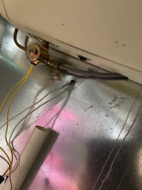 Completed Annual Heating Visit including furnace and humidifier tune-up. Inspected copper plumbing connections and verified proper mounting of HVAC components. System has warranty coverage through 12/2034 with current components showing normal wear but functioning properly.