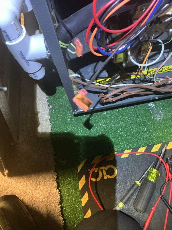 Diagnosed 8-year-old Amana system that stopped working overnight. Inspection revealed faulty relay in the control board of zoned system. Replaced defective component and restored proper operation of heating system.