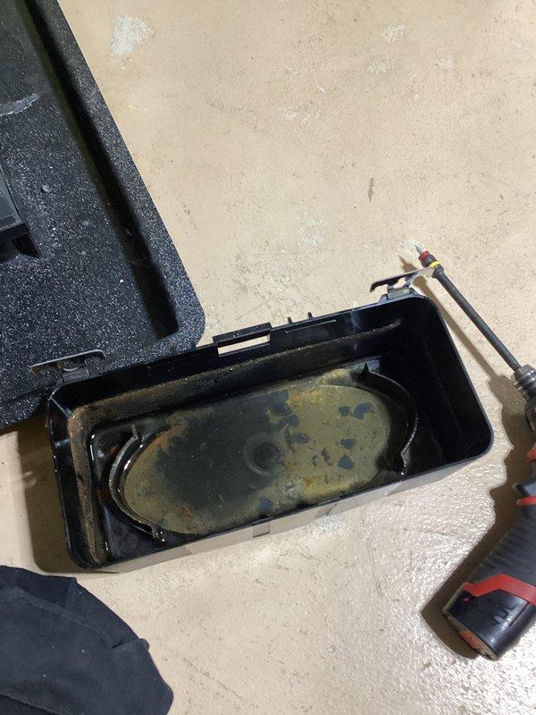 Performed annual heating service on furnace and humidifier. Discovered stagnant water in the humidifier reservoir with visible contamination and debris. Cleaned and serviced the drain pan to ensure proper drainage and system function.