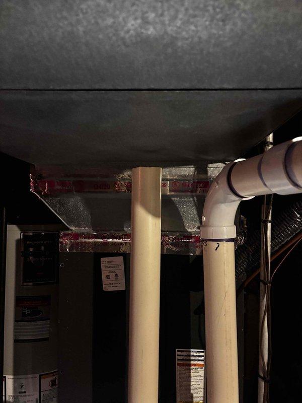 Responded to intermittent heating issue on 10-year-old Bryant system. Inspected ductwork connections and found loose sealing tape at joint connections. Resealed ductwork connections with appropriate HVAC tape and verified proper airflow restoration. Unit now functioning consistently with normal operation confirmed through multiple test cycles.
