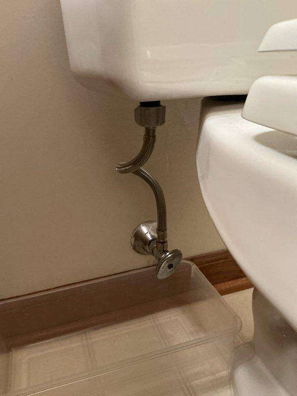 Responded to service call for continuously running toilet which customer had shut off at supply valve. Diagnosed and replaced defective flapper valve assembly that was not sealing properly, causing constant water flow into bowl. Tested after repair with multiple flush cycles to confirm proper tank filling and complete cessation of water flow when full.