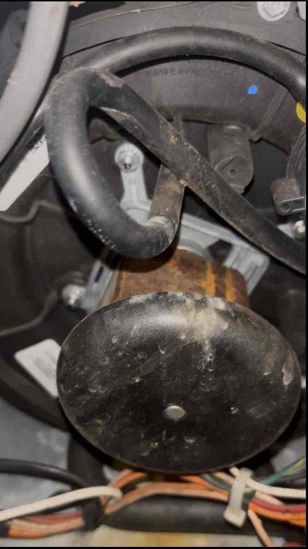 Performed annual heating maintenance service on furnace. Inspected internal components including motor, fan assembly, electrical connections, and heat exchanger. Noted normal wear with minor dust and corrosion accumulation but system is functioning properly. Customer on service club with 7-year warranty; no humidifier present.