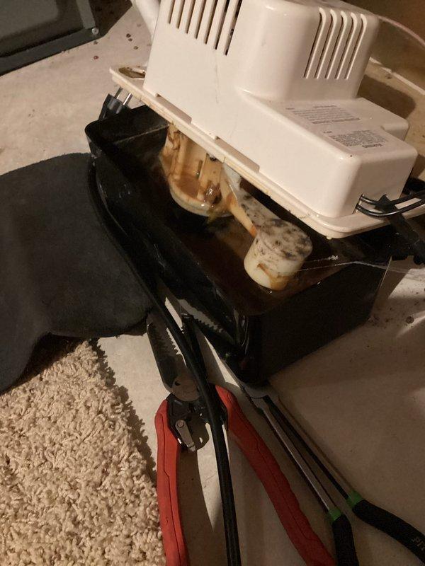 Performed routine annual heating maintenance on furnace and humidifier per service agreement. Discovered water accumulation in the humidifier base tray requiring drainage. Inspected and adjusted hose connection with clamp to resolve leak issue and ensure proper system operation.
