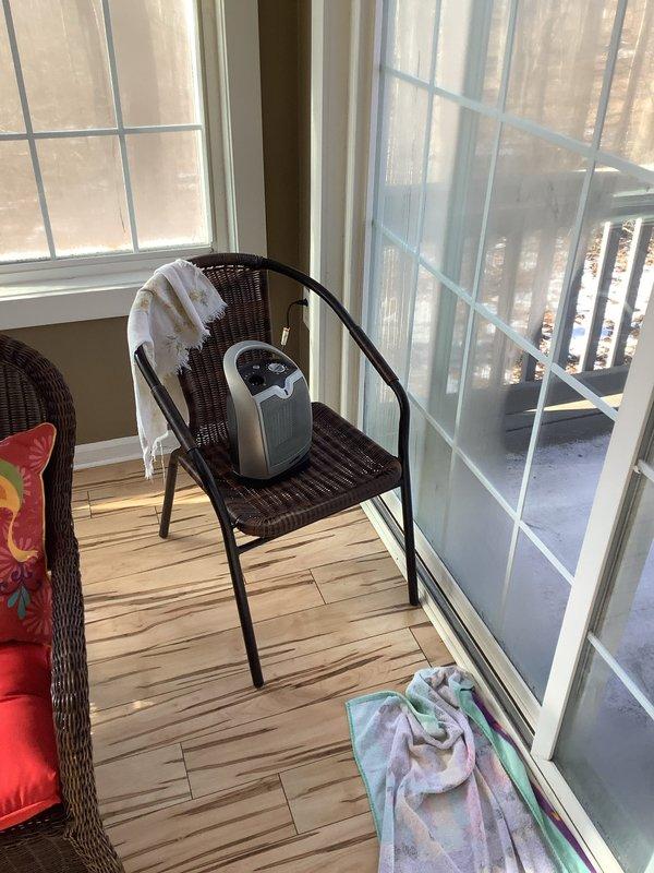 Responded to client concern regarding window condensation and suspected furnace/humidifier issues on a 1-year-old Carrier WT system (warranty through 10/2029). Upon inspection, determined the problem was related to excessive humidity in a sunroom area with large glass doors/windows, not a furnace malfunction. Recommended appropriate humidity control measures to prevent condensation issues.