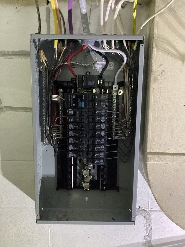 Successfully completed a 100A electrical service upgrade, replacing the existing panel with new equipment mounted on the exterior wall. Installed a dual-compartment service entrance with meter housing and emergency disconnect. Interior panel was rewired with properly organized circuits and new breakers. All work was completed according to code requirements, with appropriate permits secured and final inspection passed.