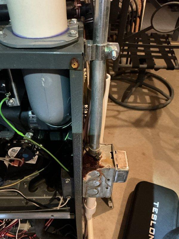Diagnosed thermostat malfunction in 6-year-old EnergiAir WT 06-2029 heat pump system that was unable to achieve setpoint temperature (reaching only 62°F when set to 69°F). Identified corrosion on control junction box as contributing factor. Provided client with replacement thermostat options to resolve temperature regulation issues.