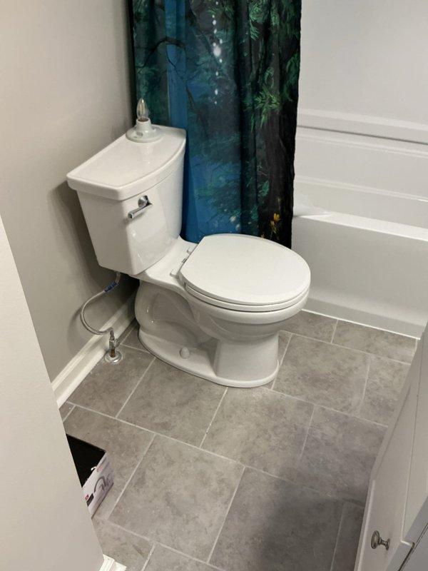 Successfully completed QUOTR-Quoted Repair involving vanity installation as per specifications. Installed new P-trap assembly with proper PVC connections and secured braided stainless steel supply lines to ensure leak-free operation. Final inspection confirmed proper fixture placement, functional plumbing connections, and verified no leaks in the completed bathroom installation.