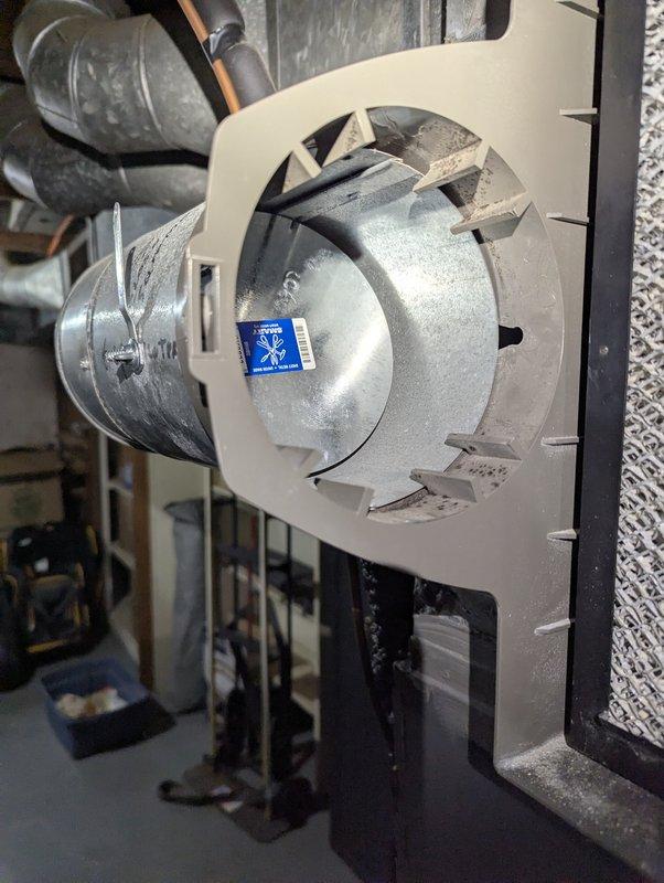 Replaced damaged humidifier damper with a manual damper insert following previous tune-up damage. Installed damper into existing ductwork connected to the HVAC system, ensuring proper fit and function. Verified operation of the new manual damper to restore appropriate humidity control capabilities.