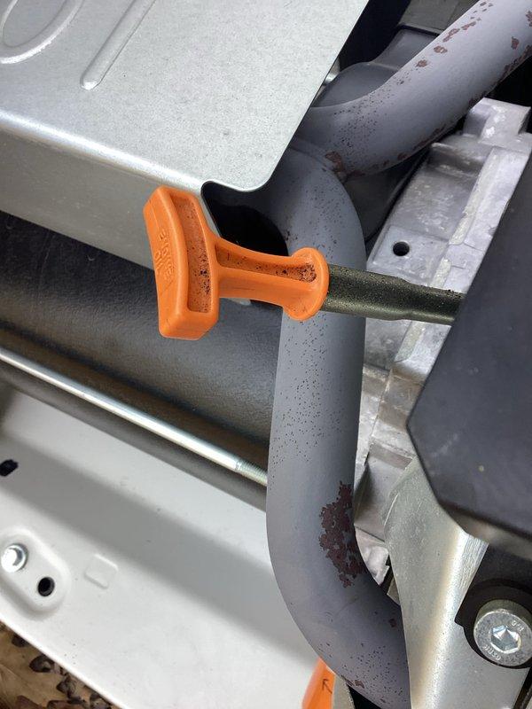 Performed routine maintenance on residential GENTU generator (35-year unit) per membership plan specifications. Inspected OHV engine components, fuel system, and electrical connections, noting minor surface corrosion on exhaust pipe which remains within acceptable operational parameters. All systems tested and verified to be functioning properly; generator ready for continued service.