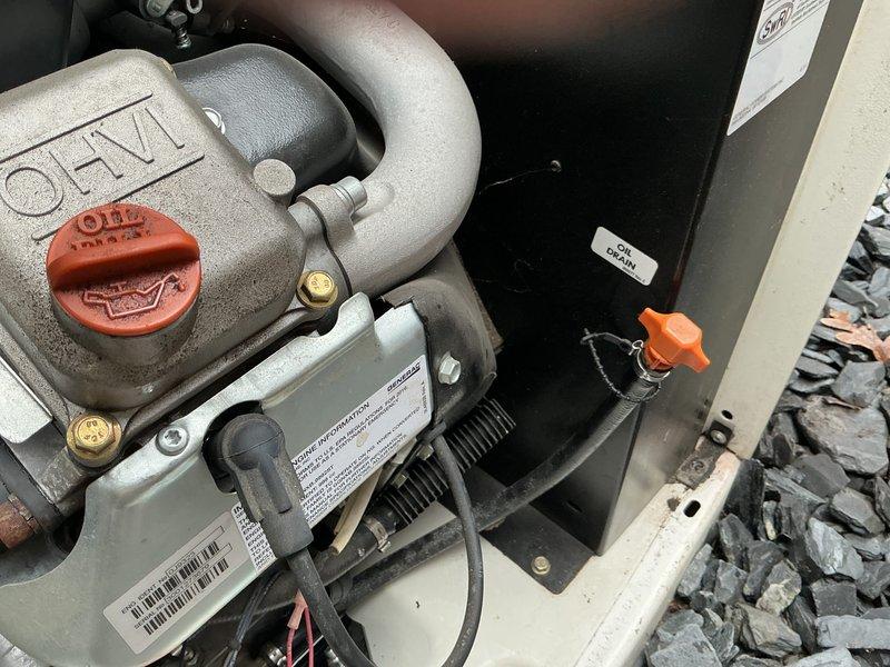Completed annual maintenance service on 8-year-old Generac generator. Performed comprehensive tune-up including oil system inspection and verification of proper connections throughout the engine assembly. All components appear in normal working condition with expected wear; no immediate concerns identified.