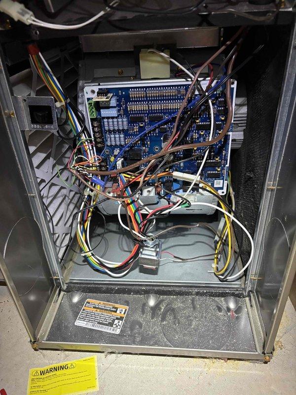 Successfully installed a Carrier manual humidifier model 600 on client's existing HVAC system, mounting the unit on the side of the air handler in the utility room. Completed all necessary electrical connections to the control board, ensuring proper wiring of the humidistat and verifying system functionality before concluding service.